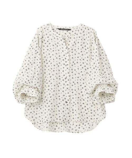 YECCA VECCA(イェッカヴェッカ)の「2wayボリューム袖花柄ブラウス(シャツ/ブラウス・レディース・ブラック/オフホワイト・FREE)」の5枚目の写真