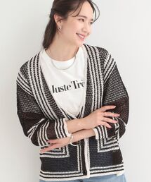 SHOO・LA・RUE | 大人カジュアルなコーデに 配色クロシェ編み風カーディガン(カーディガン/ボレロ)