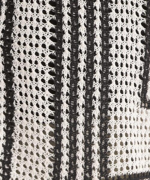 SHOO・LA・RUE（シューラルー）の「大人カジュアルなコーデに 配色クロシェ編み風カーディガン（カーディガン/ボレロ・レディース・オレンジ系その他5/アイボリー系4/ブラック系4・01/03/02/04）」の15枚目の写真