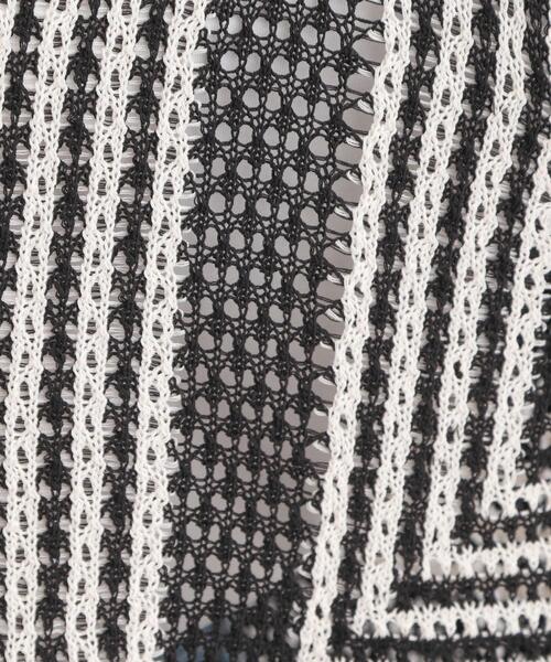 SHOO・LA・RUE（シューラルー）の「大人カジュアルなコーデに 配色クロシェ編み風カーディガン（カーディガン/ボレロ・レディース・オレンジ系その他5/アイボリー系4/ブラック系4・01/03/02/04）」の19枚目の写真