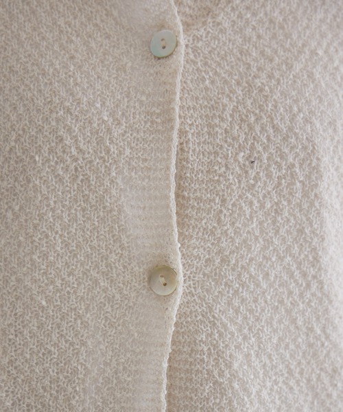 KATHARINE ROSS(キャサリンロス)の「【KATHARINE ROSS】ふわ袖かのこ和紙カーディガン(ニット/セーター・レディース・ミント/ピンク/チャコールグレー/アイボリー・FREE)」の5枚目の写真