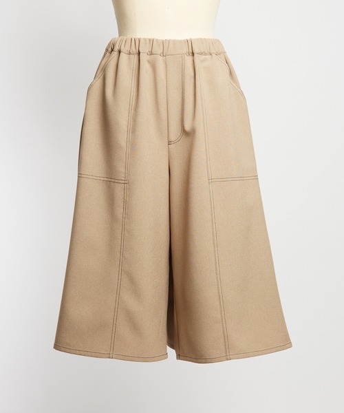 gomme（ゴム）の「トロフレアパンツ（その他パンツ・レディース・ベージュ/ブラック/チャコールグレー・MEDIUM）」の4枚目の写真