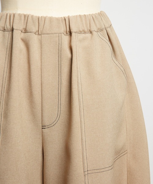 gomme（ゴム）の「トロフレアパンツ（その他パンツ・レディース・ベージュ/ブラック/チャコールグレー・MEDIUM）」の6枚目の写真