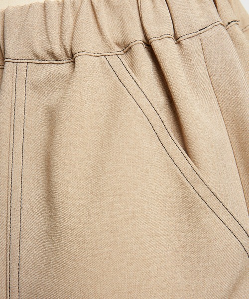 gomme（ゴム）の「トロフレアパンツ（その他パンツ・レディース・ベージュ/ブラック/チャコールグレー・MEDIUM）」の7枚目の写真