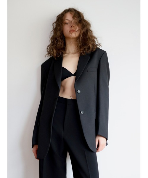 NOWNS(ナウンス)の「Gia | Wool jacket(テーラードジャケット・レディース・ブラック・FREE)」の1枚目の写真
