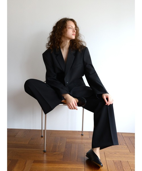 NOWNS(ナウンス)の「Gia | Wool jacket(テーラードジャケット・レディース・ブラック・FREE)」の3枚目の写真