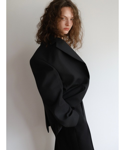 NOWNS(ナウンス)の「Gia | Wool jacket(テーラードジャケット・レディース・ブラック・FREE)」の5枚目の写真