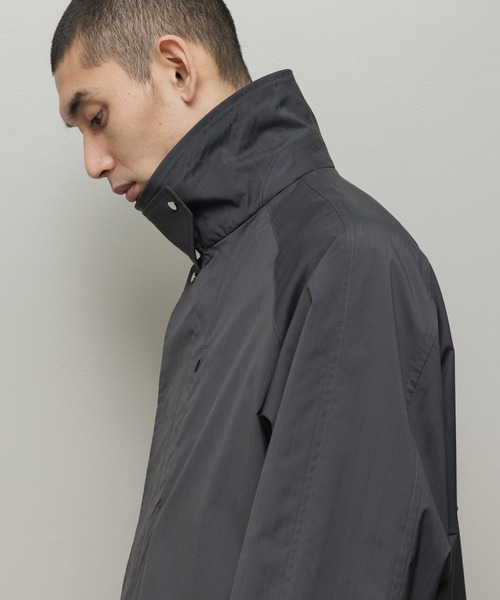 bal（バル）の「WATER RESISTANT WOOL BALMACAAN COAT（ステンカラーコート・メンズ・ブラック/チャコール・3/2/1）」の12枚目の写真