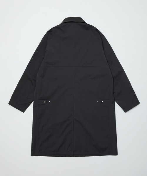 bal（バル）の「WATER RESISTANT WOOL BALMACAAN COAT（ステンカラーコート・メンズ・ブラック/チャコール・3/2/1）」の18枚目の写真