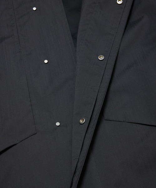 bal（バル）の「WATER RESISTANT WOOL BALMACAAN COAT（ステンカラーコート・メンズ・ブラック/チャコール・3/2/1）」の22枚目の写真