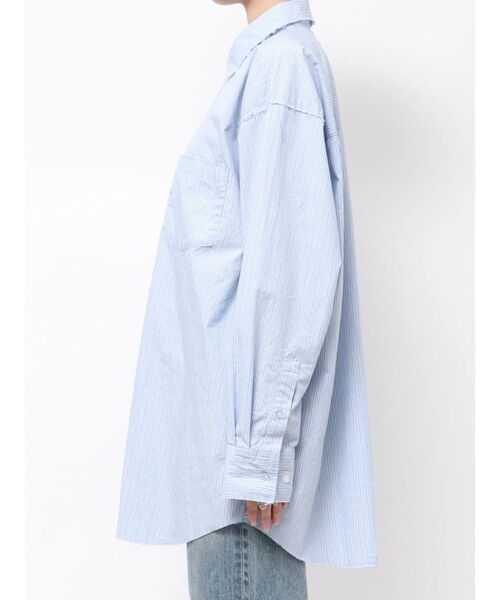 Ungrid（アングリッド）の「カットオフデザインストライプシャツ（シャツ/ブラウス・レディース・パープル/ブルー・FREE）」の17枚目の写真