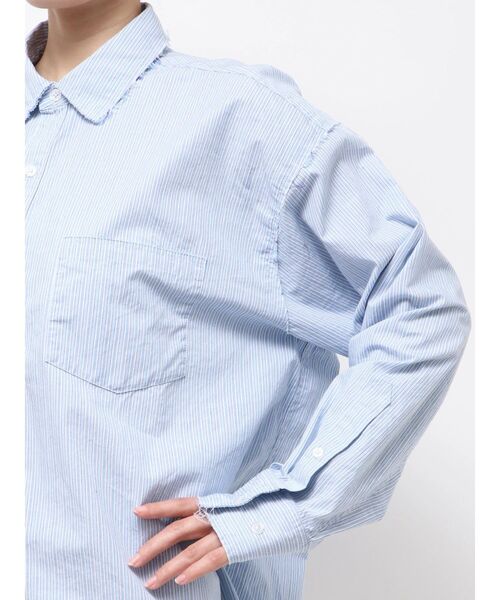 Ungrid（アングリッド）の「カットオフデザインストライプシャツ（シャツ/ブラウス・レディース・パープル/ブルー・FREE）」の20枚目の写真