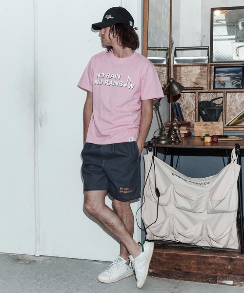 No Rain No Rainbow(ノーレインノーレインボー)の「mp14815-denim like shorts ショートパンツ(NR26S-07)(その他パンツ・メンズ・ブラック/ブルー/オフホワイト・XL/L/M/S)」の18枚目の写真