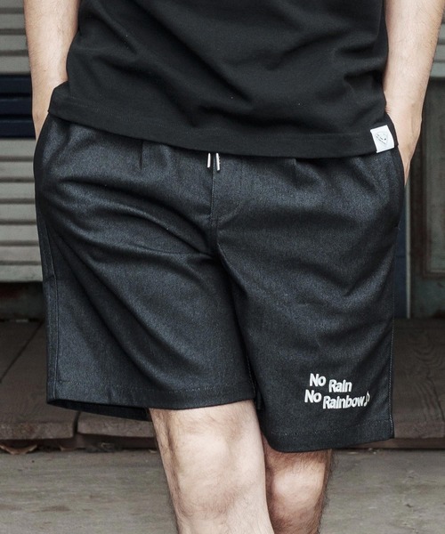 No Rain No Rainbow(ノーレインノーレインボー)の「mp14815-denim like shorts ショートパンツ(NR26S-07)(その他パンツ・メンズ・ブラック/ブルー/オフホワイト・XL/L/M/S)」の19枚目の写真