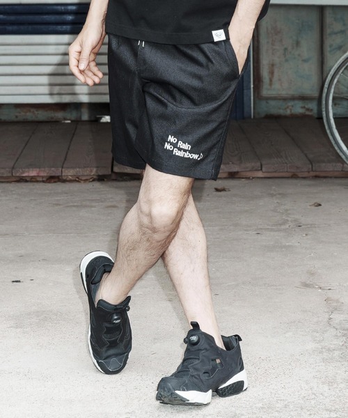 No Rain No Rainbow(ノーレインノーレインボー)の「mp14815-denim like shorts ショートパンツ(NR26S-07)(その他パンツ・メンズ・ブラック/ブルー/オフホワイト・XL/L/M/S)」の20枚目の写真