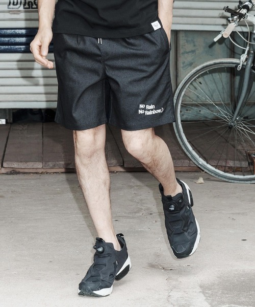No Rain No Rainbow(ノーレインノーレインボー)の「mp14815-denim like shorts ショートパンツ(NR26S-07)(その他パンツ・メンズ・ブラック/ブルー/オフホワイト・XL/L/M/S)」の21枚目の写真