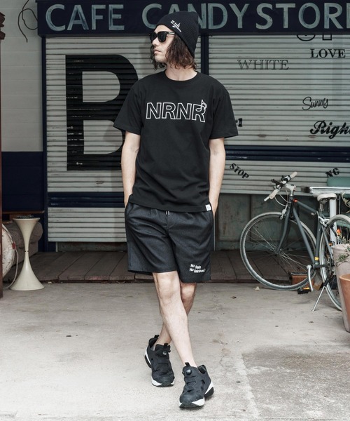 No Rain No Rainbow(ノーレインノーレインボー)の「mp14815-denim like shorts ショートパンツ(NR26S-07)(その他パンツ・メンズ・ブラック/ブルー/オフホワイト・XL/L/M/S)」の22枚目の写真