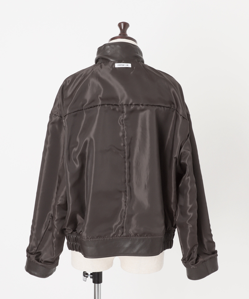 EVERYDAY I LIKE.（エヴリディアイライク）の「*スタンドカラーレザーブルゾン（その他アウター・レディース・ブラウン・FREE）」の19枚目の写真