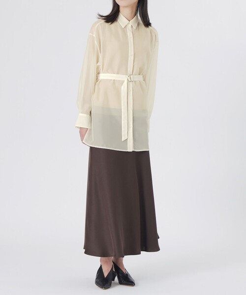 LOVELESS（ラブレス）の「シフォンジーシアーシャツ（シャツ/ブラウス・レディース・ホワイト系その他・36）」の6枚目の写真