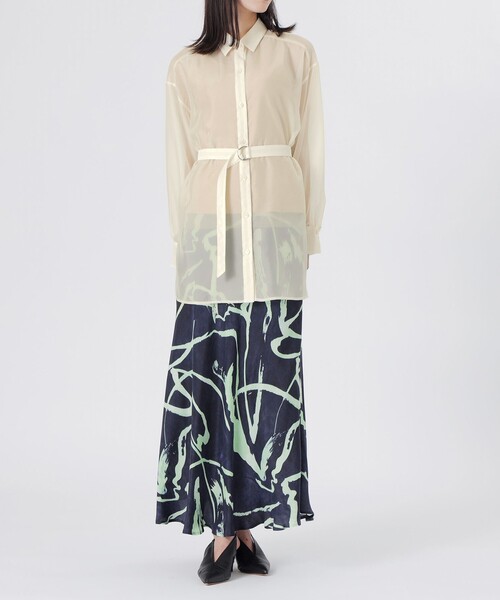 LOVELESS（ラブレス）の「シフォンジーシアーシャツ（シャツ/ブラウス・レディース・ホワイト系その他・36）」の8枚目の写真