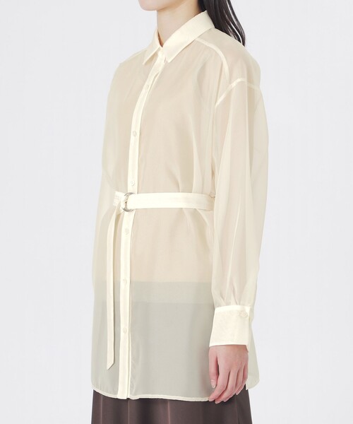 LOVELESS（ラブレス）の「シフォンジーシアーシャツ（シャツ/ブラウス・レディース・ホワイト系その他・36）」の10枚目の写真