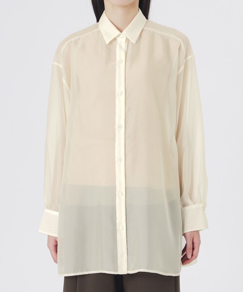 LOVELESS（ラブレス）の「シフォンジーシアーシャツ（シャツ/ブラウス・レディース・ホワイト系その他・36）」の12枚目の写真