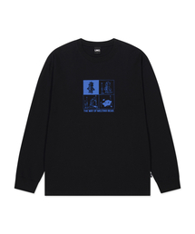 MELTING BEAR LONG SLV TEE black