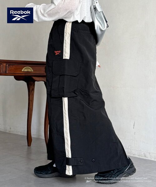 Reebok（リーボック）の「【Reebok】ナイロンカーゴスカート（スカート・レディース・ブラック/カーキ/アイボリー・FREE/PS）」の6枚目の写真