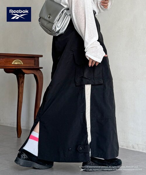 Reebok（リーボック）の「【Reebok】ナイロンカーゴスカート（スカート・レディース・ブラック/カーキ/アイボリー・FREE/PS）」の8枚目の写真