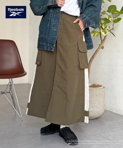 Reebok（リーボック）の「【Reebok】ナイロンカーゴスカート（スカート・レディース・ブラック/カーキ/アイボリー・FREE/PS）」の10枚目の写真
