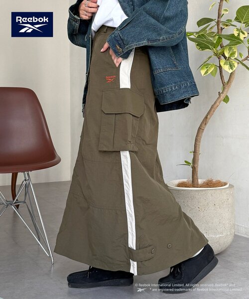 Reebok（リーボック）の「【Reebok】ナイロンカーゴスカート（スカート・レディース・ブラック/カーキ/アイボリー・FREE/PS）」の11枚目の写真