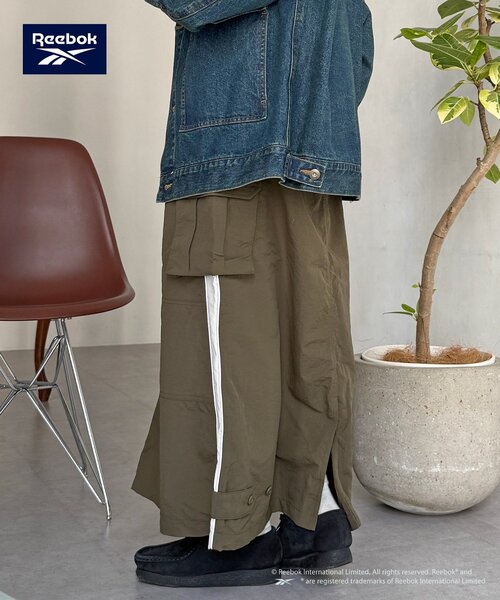 Reebok（リーボック）の「【Reebok】ナイロンカーゴスカート（スカート・レディース・ブラック/カーキ/アイボリー・FREE/PS）」の12枚目の写真