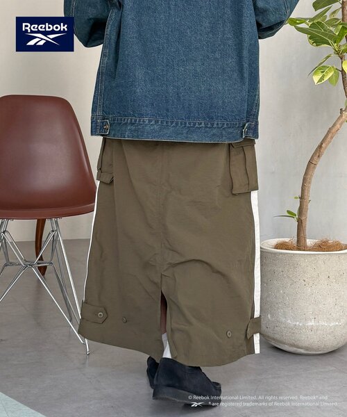 Reebok（リーボック）の「【Reebok】ナイロンカーゴスカート（スカート・レディース・ブラック/カーキ/アイボリー・FREE/PS）」の13枚目の写真