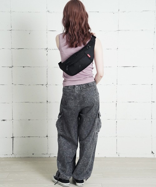 KANGOL(カンゴール)の「"06"≪KANGOL≫1ポケット ブランドロゴマーク ウエストバッグ(ボディバッグ/ウエストポーチ・メンズ・ブラック×ホワイト/ブラック×グレー・ONE SIZE)」の8枚目の写真