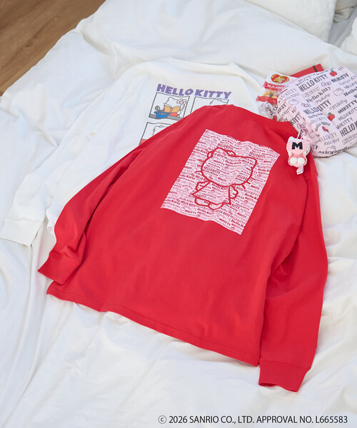 セール】SANRIO/サンリオ ”HELLO KITTY” 総柄プリントロンT（Tシャツ