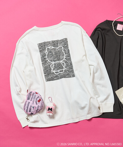 セール】SANRIO/サンリオ ”HELLO KITTY” 総柄プリントロンT（Tシャツ
