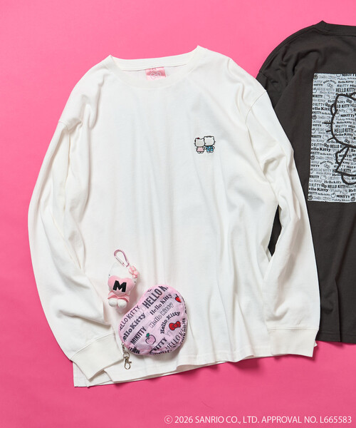 SANRIO/サンリオ ”HELLO KITTY” 総柄プリントロンT（Tシャツ