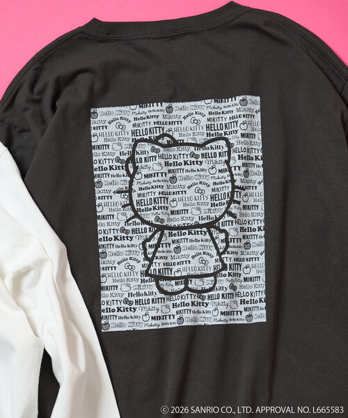 セール】SANRIO/サンリオ ”HELLO KITTY” 総柄プリントロンT（Tシャツ