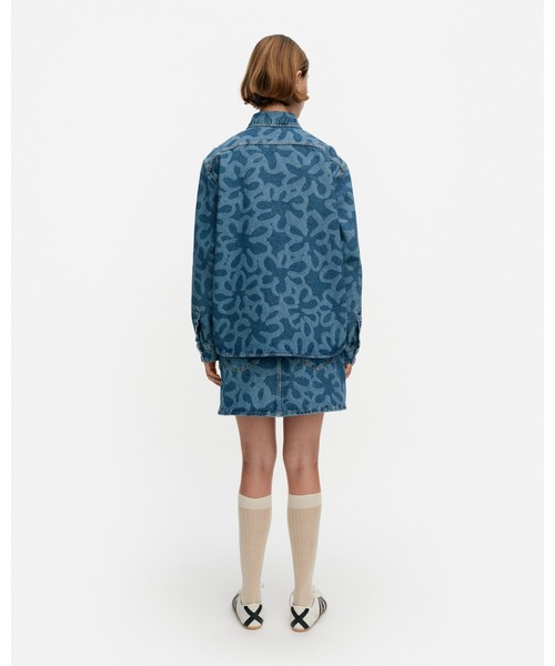 marimekko(マリメッコ)の「【Maridenim】 Vaihe Kukka / Shirt(シャツ/ブラウス・レディース・ネイビー・32/34/36/38/40)」の7枚目の写真