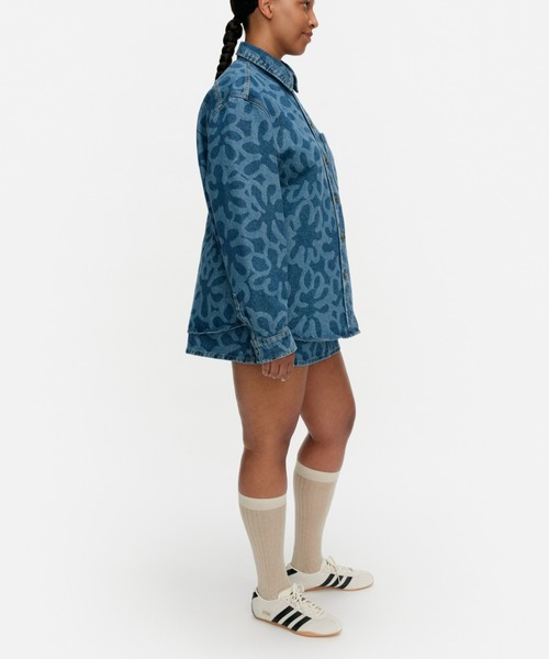 marimekko(マリメッコ)の「【Maridenim】 Vaihe Kukka / Shirt(シャツ/ブラウス・レディース・ネイビー・32/34/36/38/40)」の4枚目の写真