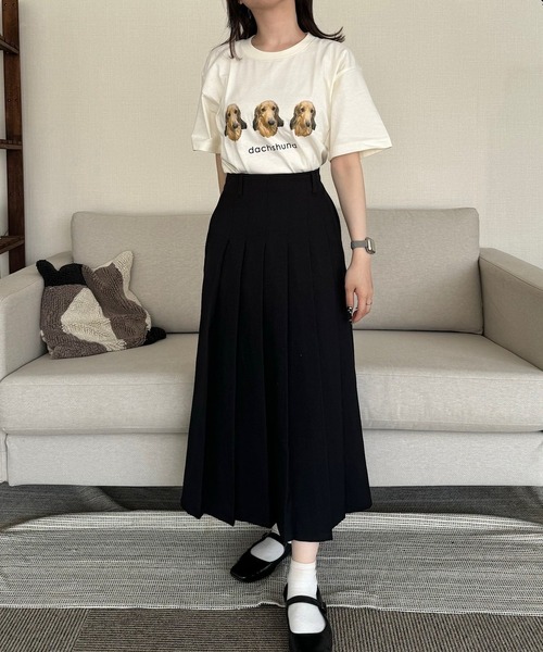 etta(エタ)の「ドッグデザインプリント半袖Tシャツ(Tシャツ/カットソー・レディース・A/C/D/E/J/H/I/G/F・MEDIUM/LARGE)」の16枚目の写真