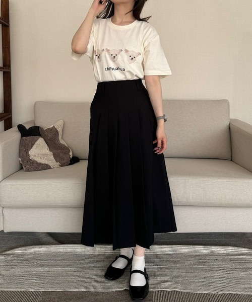 etta(エタ)の「ドッグデザインプリント半袖Tシャツ(Tシャツ/カットソー・レディース・A/C/D/E/J/H/I/G/F・MEDIUM/LARGE)」の18枚目の写真
