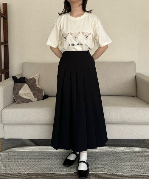 etta(エタ)の「ドッグデザインプリント半袖Tシャツ(Tシャツ/カットソー・レディース・A/C/D/E/J/H/I/G/F・MEDIUM/LARGE)」の19枚目の写真
