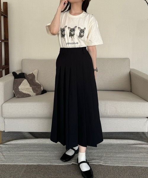 etta(エタ)の「ドッグデザインプリント半袖Tシャツ(Tシャツ/カットソー・レディース・A/C/D/E/J/H/I/G/F・MEDIUM/LARGE)」の21枚目の写真