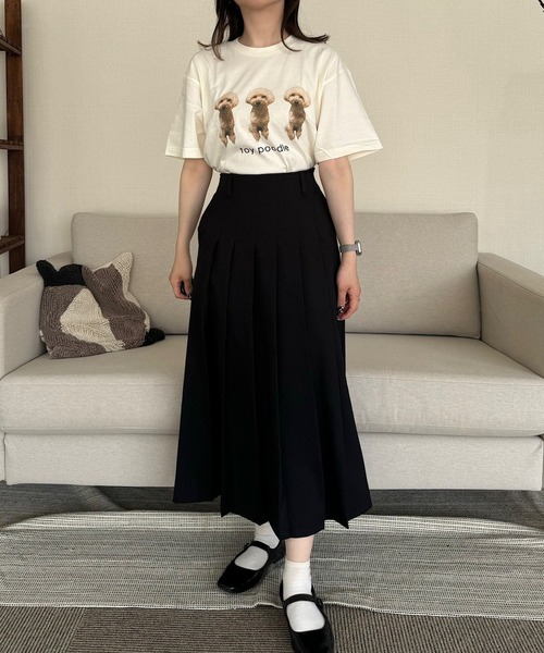 etta(エタ)の「ドッグデザインプリント半袖Tシャツ(Tシャツ/カットソー・レディース・A/C/D/E/J/H/I/G/F・MEDIUM/LARGE)」の22枚目の写真