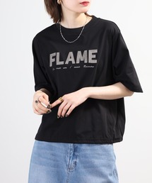 A.N.L ロゴ刺繍半袖カットソー