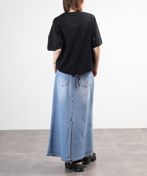 A.N.L(エーエヌエル レーベル)の「A.N.L ロゴ刺繍半袖カットソー(Tシャツ/カットソー・レディース・グレイッシュベージュ/ブラック/テラコッタ・38)」の12枚目の写真