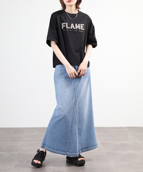 A.N.L(エーエヌエル レーベル)の「A.N.L ロゴ刺繍半袖カットソー(Tシャツ/カットソー・レディース・グレイッシュベージュ/ブラック/テラコッタ・38)」の10枚目の写真