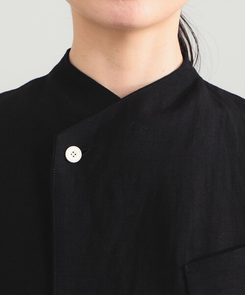 Demi-Luxe BEAMS（デミルクス ビームス）の「AK+1 / リネン ベルテッド ジレ（ベスト・レディース・ブラック/ベージュ・36/38）」の20枚目の写真