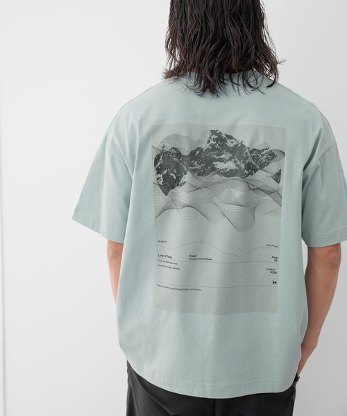 HEREIAM（ヘレイアム）の「【HEREIAM MEN】ユニセックス/吸水速乾/接触冷感/Wavelength T（Tシャツ/カットソー・メンズ・ブラック/ホワイト/サックスブルー・MEDIUM/LARGE）」の3枚目の写真